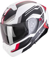Scorpion EXO-930 EVO SIKON Black-Silver-Red - ECE goedkeuring - Maat L - Integraal helm - Scooter helm - Motorhelm - Zwart - Geen ECE goedkeuring goedgekeurd