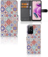 Book Case met foto Geschikt voor Xiaomi Redmi Note 12S GSM Hoesje Tiles Color