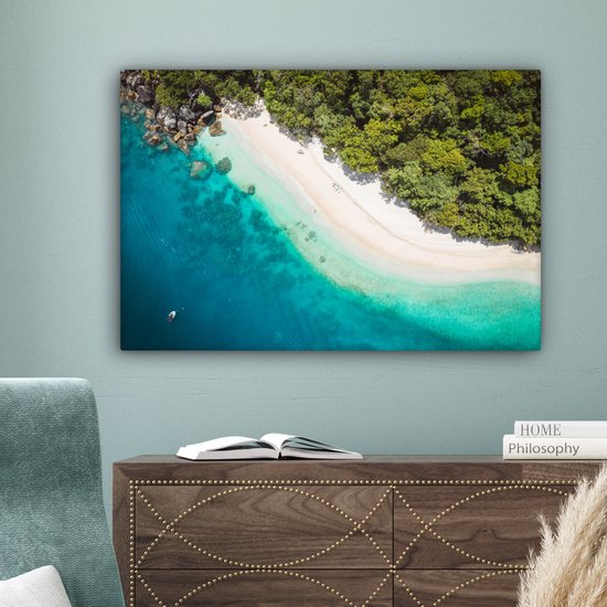 Peintures sur Toile Plage - Pierres - Australie - 150x100 cm - Décoration murale