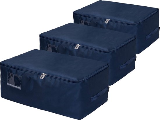 Onderbed Opbergbox met Wielen – Opbergbox Onder Bed 80x44x16 cm – Tran