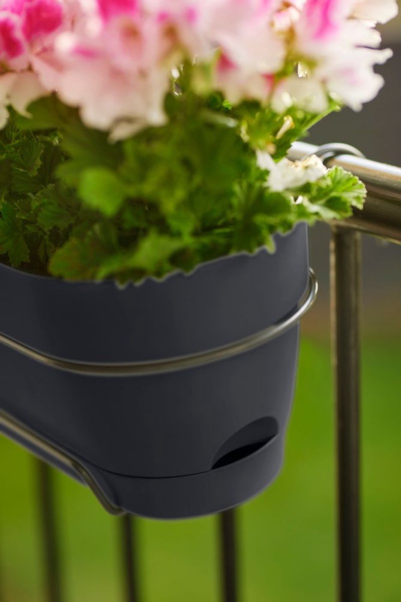 Elho Vibia Campana Balcony Planter Allin1 50 - Planter for Balcony