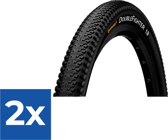Copertone Bici Continental Double Fighter III 26x2.00 - 50-559, Struttura Robusta Per MTB E Città