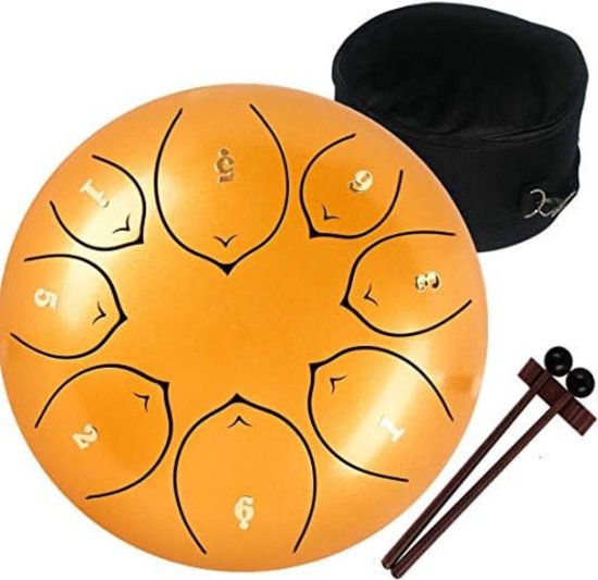 Steel Tongue Drum Handpan Drum Hangdrum Goud bol