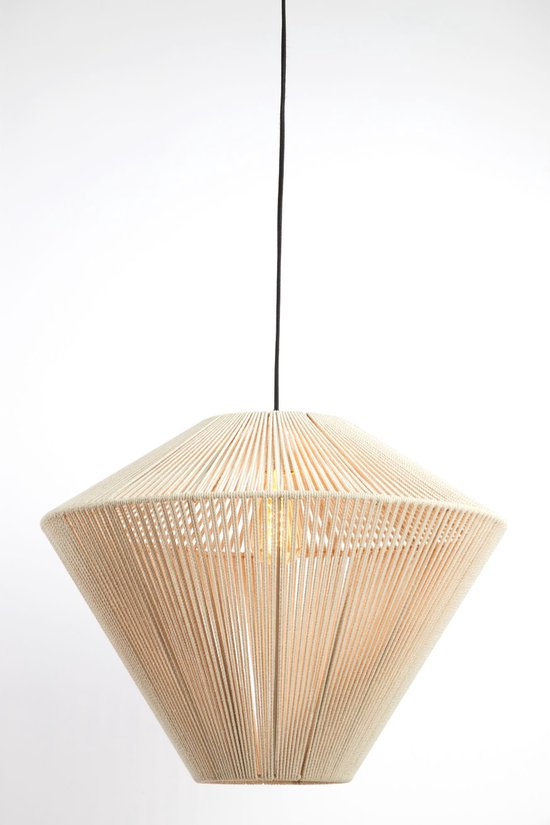 Light & Living Hanglamp Felida - Crème - Ø53cm - Modern - Hanglampen Eetkamer, Slaapkamer, Woonkamer
