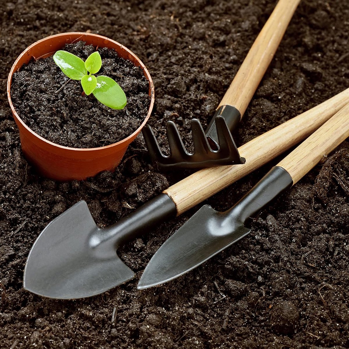 Plantenonderlegger, opvouwbare plantenmat, waterdichte tuinmat, tuinwerkmat, verhoogd bloembed, plantenzak, voor planten, tuin, zaailing, ompot, vloerwisselonderlegger, zwart, 100 x 100 cm