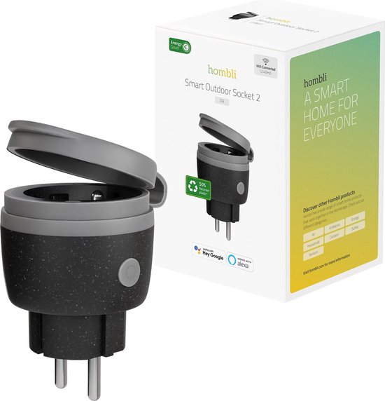 Hombli Smart Outdoor Socket 2 (FR) – weerbestendige slimme buitenstekker