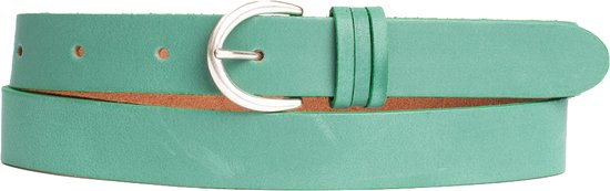 Petrol Industries Riem Dames - Broekriem - Leer - Groen - 85 cm - S