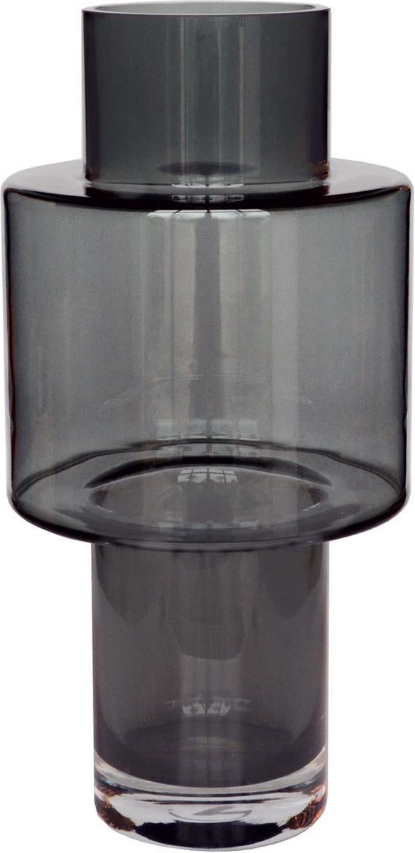 Green Harmony - Vaas glas Juba M - H40 W20 - Grey
