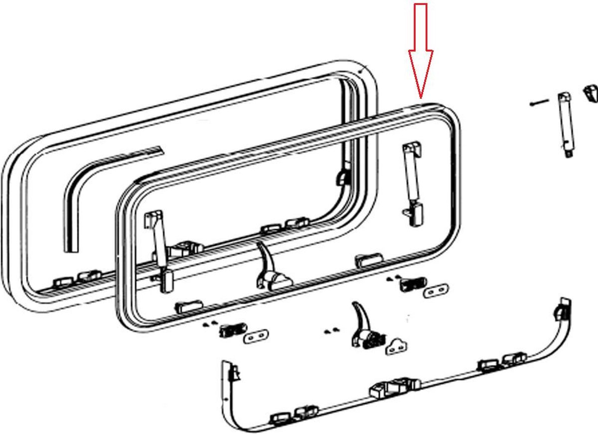 Dometic SZ7 Raam Centrale Vergrendeling 40x65cm