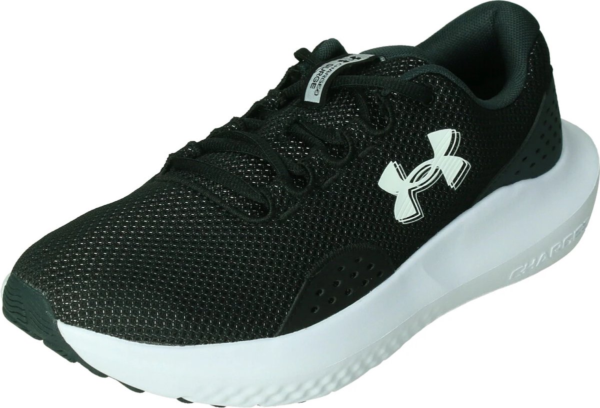 Under Armour UA Charged Surge 4-BLK Heren Sportschoenen - Zwart - Antraciet - Wit
