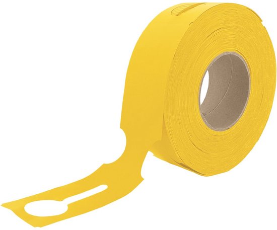 CombiCraft Grote sleufetiketten 273,5x59mm geel - per 500 stuks
