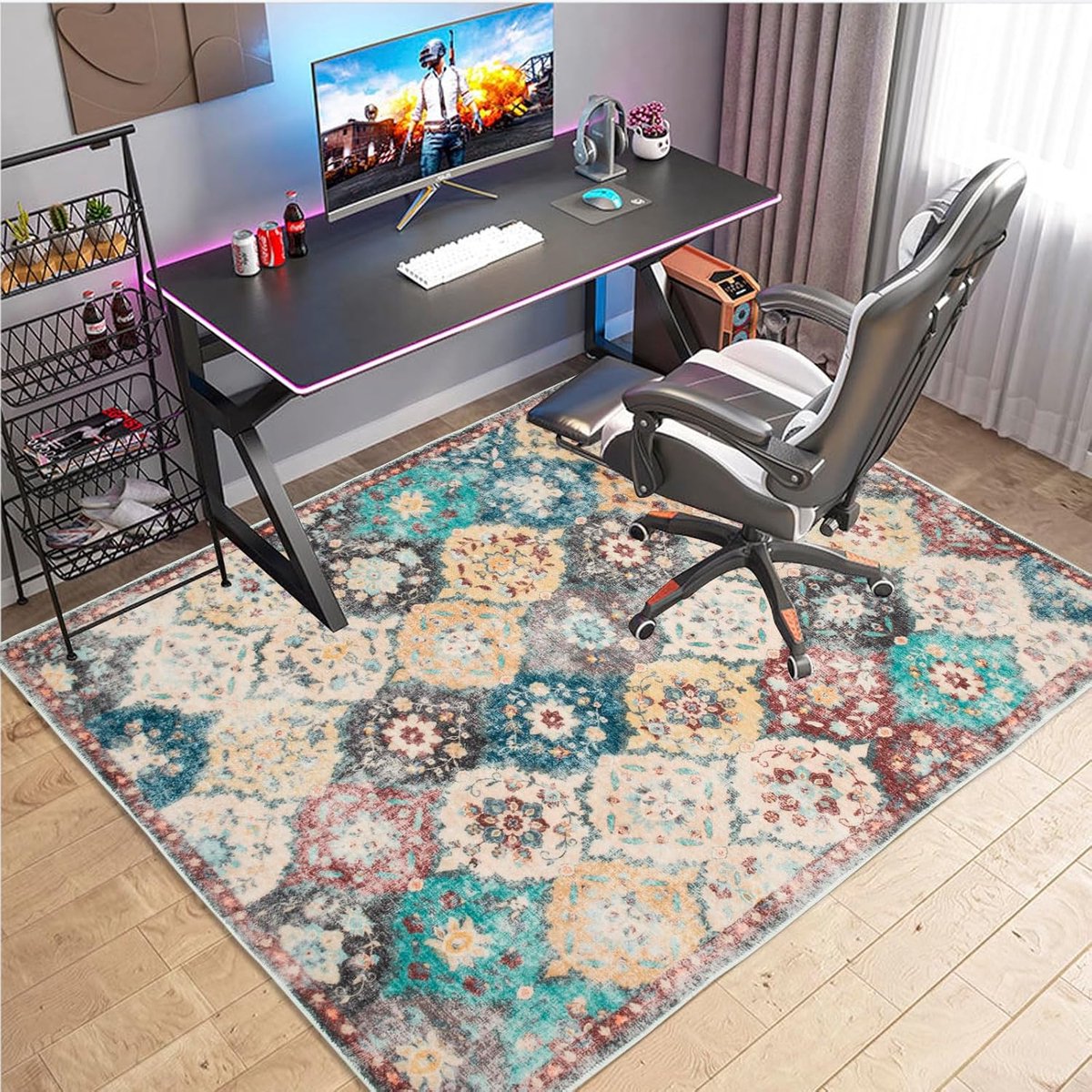 Kangaro bureaustoelmat voor tapijt transparant (150 x 120 cm