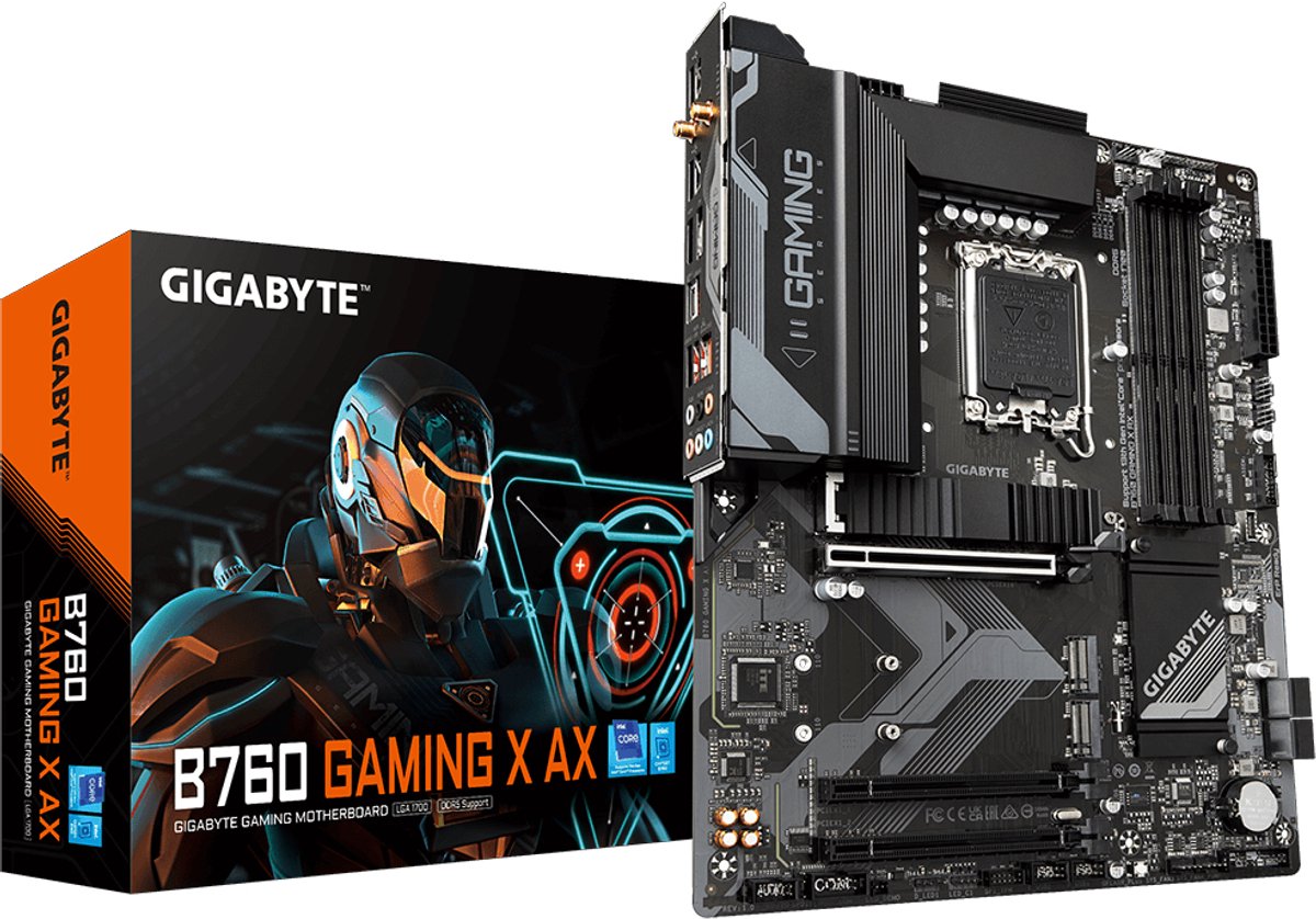 Gigabyte B760 GAMING X AX - Moederbord - ATX - Socket LGA1700 - Intel B760 - DDR5