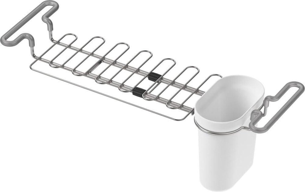 Multifunctioneel droogrek boven gootsteen - Uitbreidbaar 145-177 cm wit