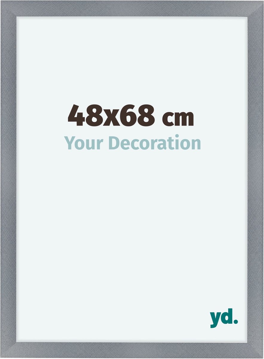 yd. Your Decoration - Fotolijst 48x68 cm - MDF - Aluminium Geborsteld - Como