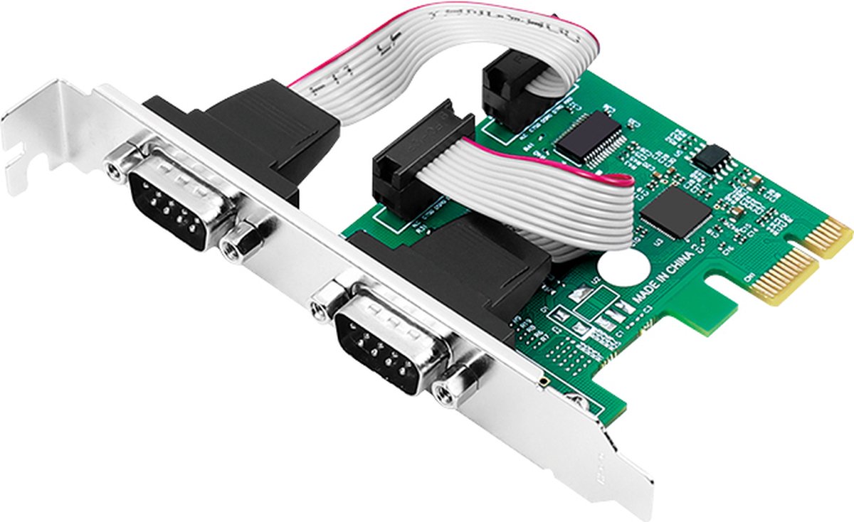 LogiLink PC0031 interfacekaart/-adapter PCI Express Card, 2x Serial
