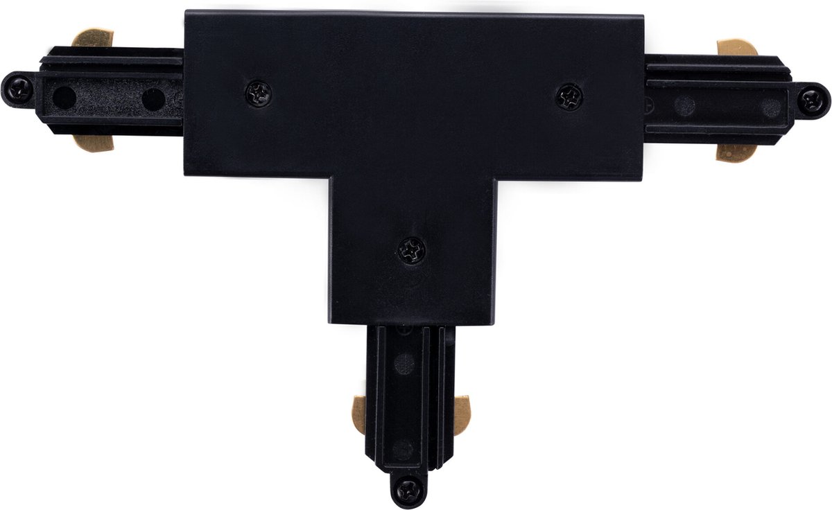 Ledvion - 1-Fase Rail T-Vorm ConnectorLinks-1 (Zwart) - Naadloze Intergratie 1-Fase