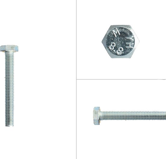 SKIR'CO (20 stuks) Verzinkte stalen houtschroeven 6,0 x 60 mm, Torx verzonken kopschroeven, spaanplaatschroeven, gedeeltelijk schroefdraad