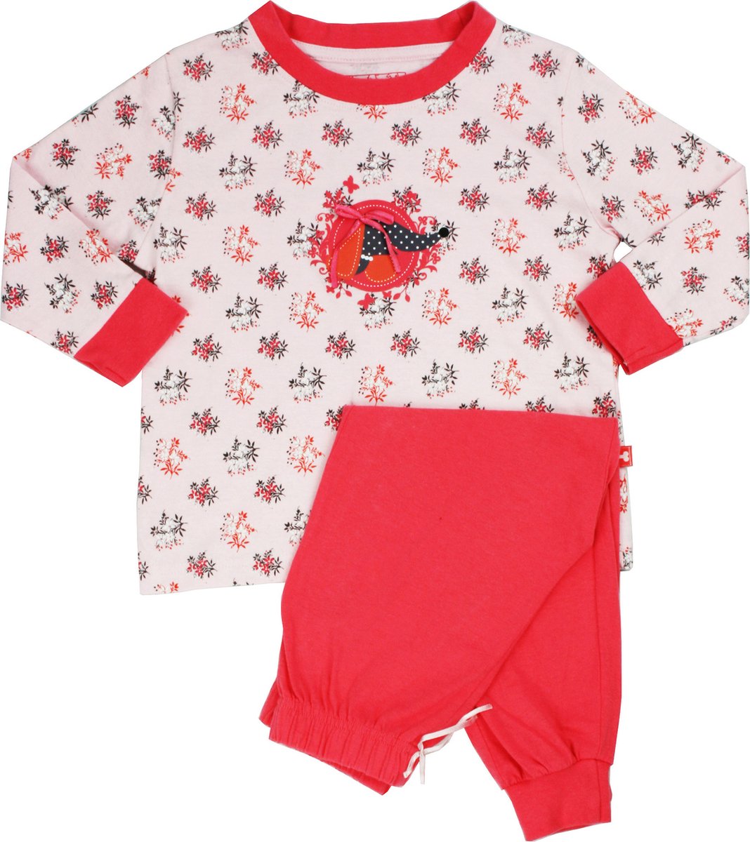 AngelFish Meisjes Pyjama - 100% Katoen - Rood - Maat 92