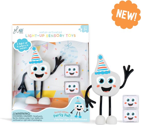 Glo Pals Party, light Up Cubes, Characters, wit, 1+2 stuks van Glo Pals — afbeelding 2