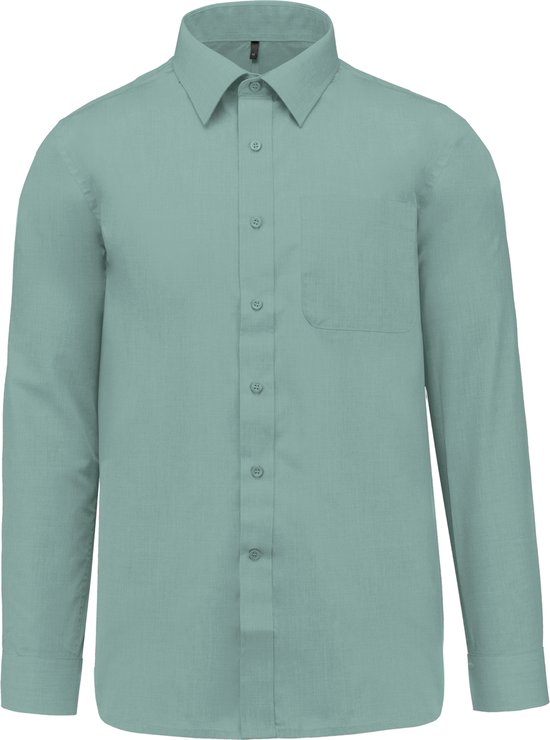 Chemise Homme 6XL Kariban Manches longues Sage 65% Polyester, 35% Katoen