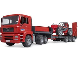 foto van Bruder MAN TGA vrachtwagen met Manitou MLT 633