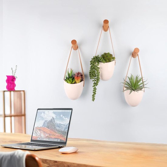 Fleuriek - Hangpot voor aan de muur - 2 stuks - Hangende bloempot voor