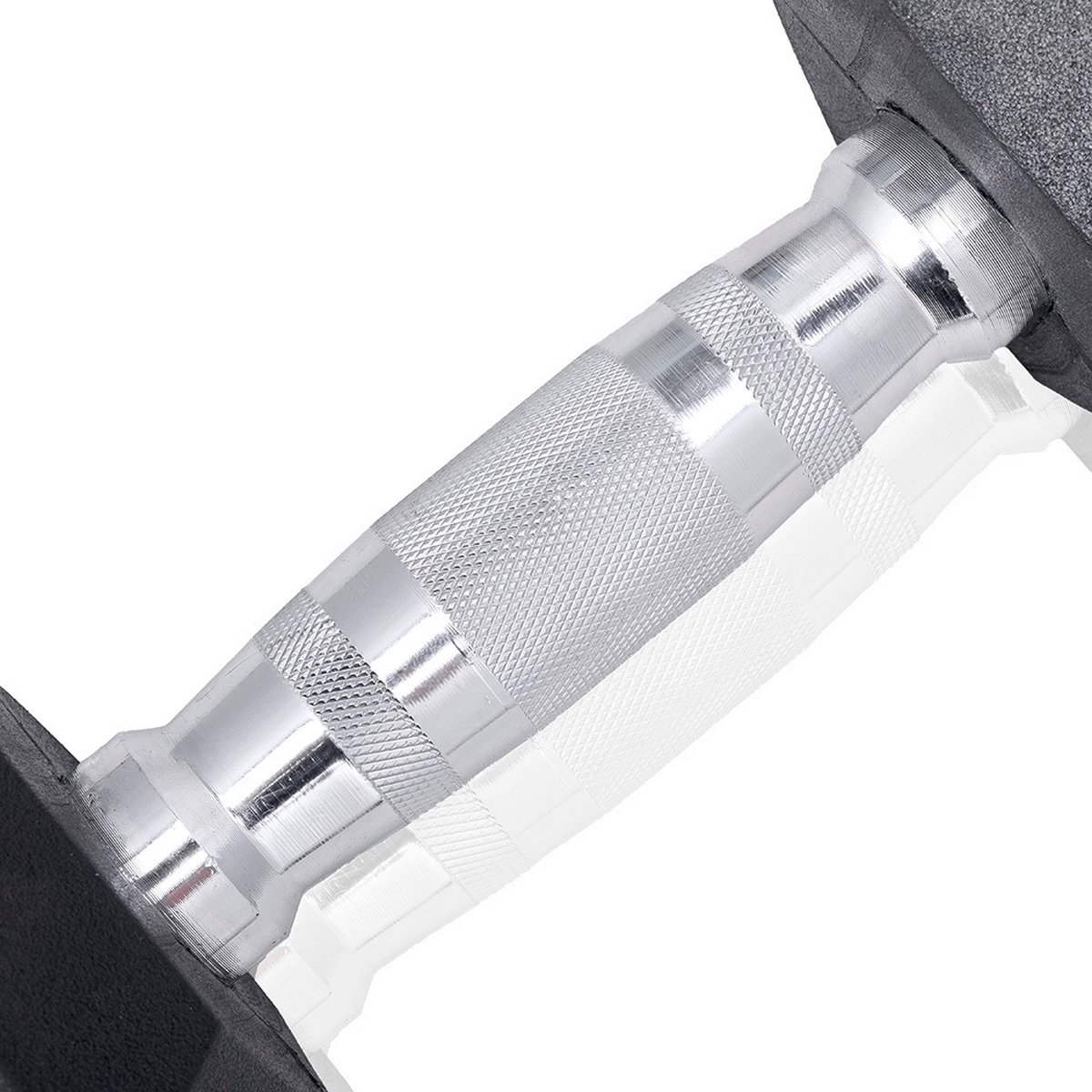 ForzaFit Hexagon Dumbbell Set 2x 8kg - Zwart - Rubber - Halter Gewicht voor Fitness – foto 4