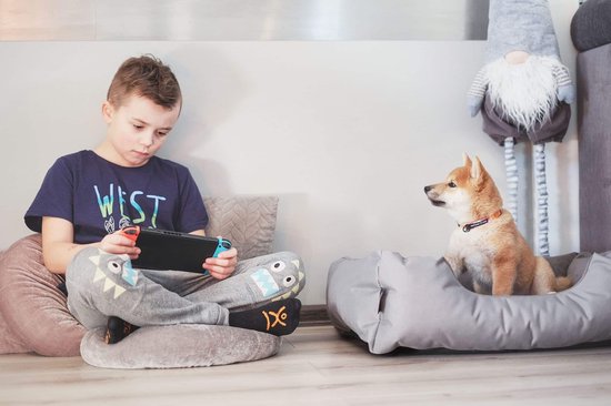 BedDog hondenmand TEDDY, vierkant hondenkussen, grot