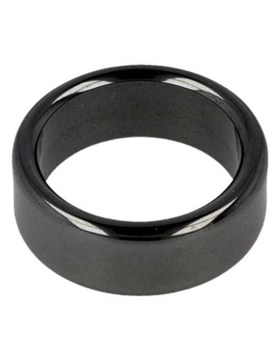 Hematiet edelsteen ring plat 8 mm - 22