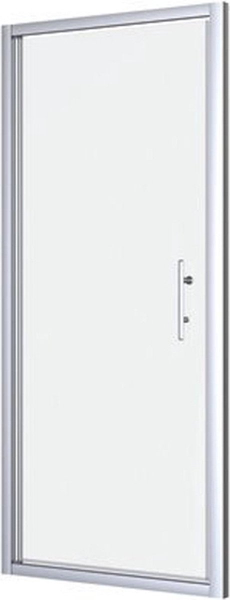 Nemo Start Profi draaideur - 86x195cm - inbouwmaat 86-90cm - helder veiligheidsglas 5mm