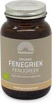 Mattisson - Biologische Fenegriek 330mg - Fenugreek Supplement - Fenegriek Zaad - 120 Capsules