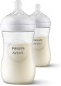 Philips Avent Natural Response Babyfles - 2 Flessen - 260 ml - 1+ maanden - Snelheid 3-speen - SCY903/02