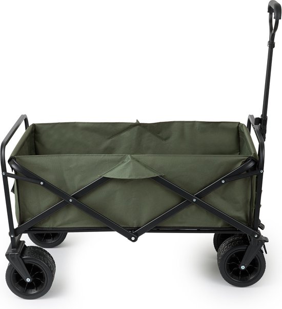 909 Outdoor Bolderkar - Pliable - Capacité de charge max 80 KG - 100x57x99cm - Vert