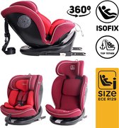 BabyGO autostoel Nova2 i-Size met isoFix Rood - voor kinderen van 40-150cm