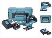 Makita DJV 184 RF1J accu-pendeldecoupeerzaag 18 V borstelloos + 1x oplaadbare accu 3.0 Ah + lader + Makpac