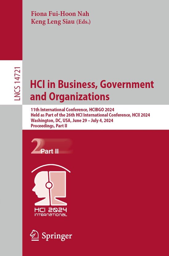 Springer Nature Proceedings Computer Science 2 - HCI in Busi ... - cover