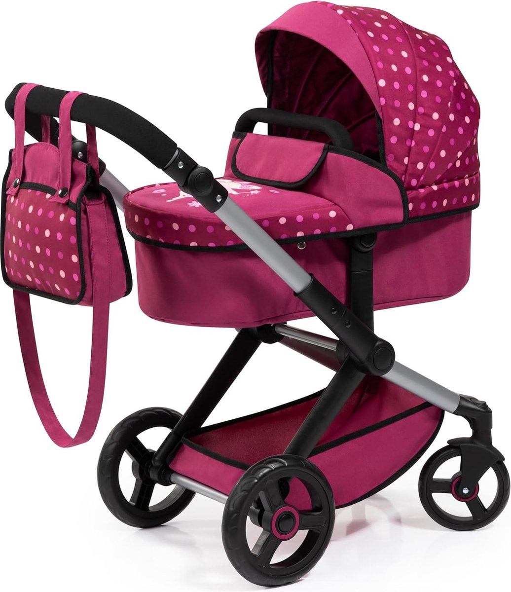 Poussette Jouet Pour Poupée – Avec Ceinture De Sécurité, 4 Couleurs, Dès 2 Ans