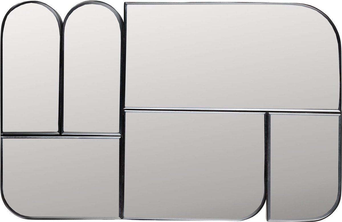 Glamour Spiegel/ Wandspiegel Donkerbruin