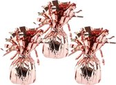 Haza Ballon poids - 6x - or rose - 170 grammes - poids pour bouquets de ballons à l'hélium