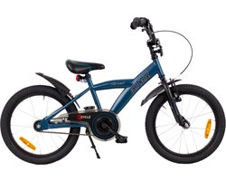2Cycle Biker Kinderfiets - 18 inch - Blauw - Jongensfiets - 18 inch fiets