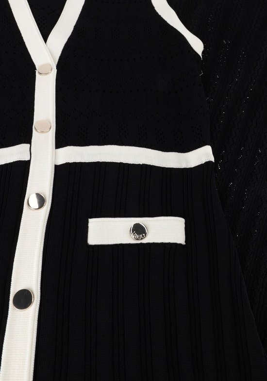 Liu Jo Crepe Fancy Lady Dress Jurken Dames - Kleedje - Rok - Jurk - Zwart - Maat XS