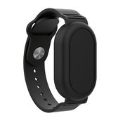 Premium Armband geschikt voor Samsung Smarttag 2 | horloge voor Kinderen met Sluiting | Smarttag2 sleutelhanger Hoesje Kind | Polsband GPS Horloge Kind | Trackers Band | Kinder Horloge | Peuter | GPS Horloge Senioren - zwart