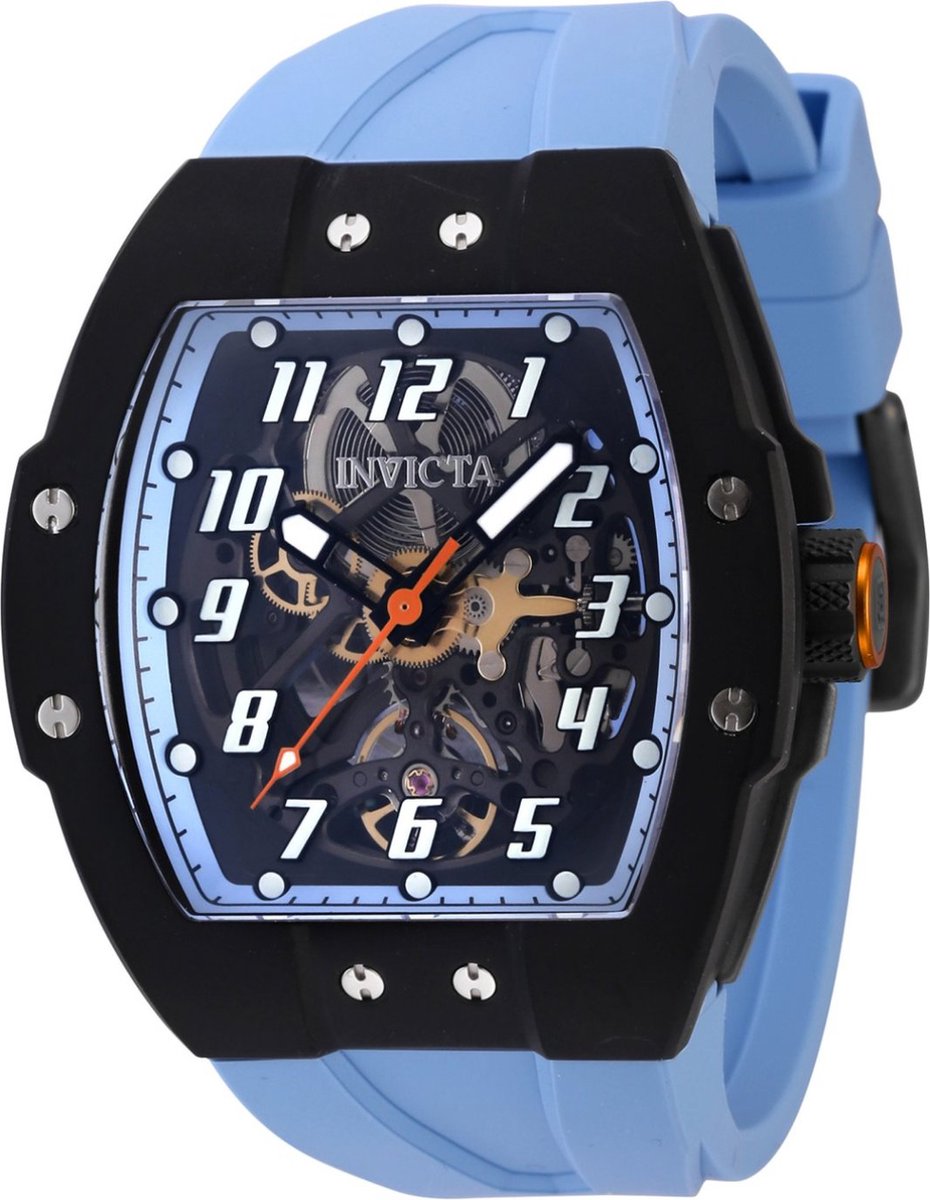 Invicta JM Correa 44407 Heren Horloge - Waterdicht - Analoog - Automatisch Uurwerk - Titanium met zwarte Wijzerplaat -47mm -