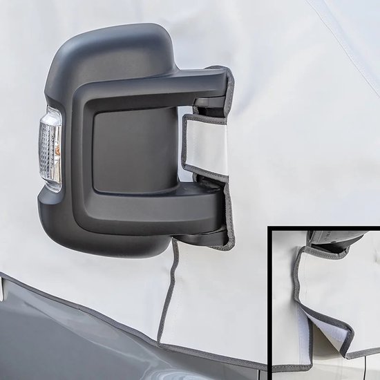 Voorruitafdekking Voor Fiat Ducato X290 (vanaf 2014) – Wit/grijs, UV-bescherming, Eenvoudig Te Bevestigen
