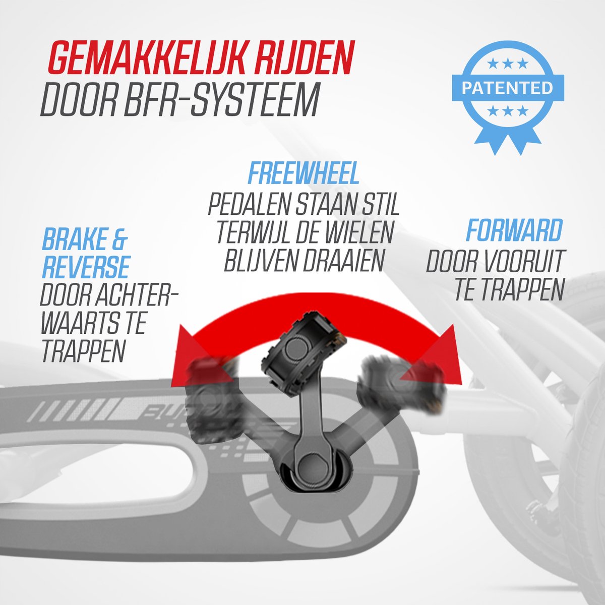 BERG Buddy Redster Skelter - 3+ Jaar - Verstelbare Stoel - Vrijloopautomaat - Limited Edition - Rood — afbeelding 9