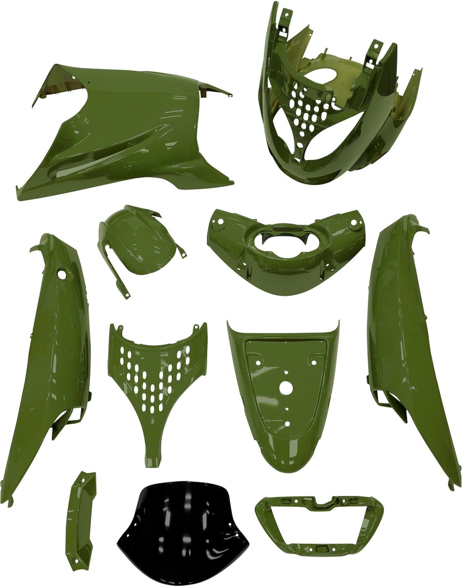 Edge 11-delige kuipset voor Aprilia SR-modellen bouwjaar 1997-2004 - District Green