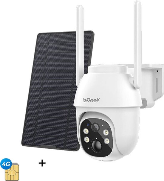 ieGeek 4G/3G LTE Cáara de Vigilancia Solar Inalábrica, Soporte para