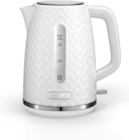 Waterkoker Retro - ELDOM - Wit Glans - 1.7 Liter - Model 2023 - BPA vrij