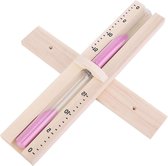 Sauna Room Hourglass Clock Timer - 15 Minute Wood Hourglass with Pink Sand sauna hourglass